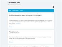 Tablet Screenshot of cetateanul.info